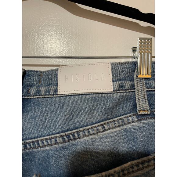 Pistola Presley High Rise Vintage '90s Roller Ripped Jeans Size 24 Del Mar EUC - Picture 7 of 10